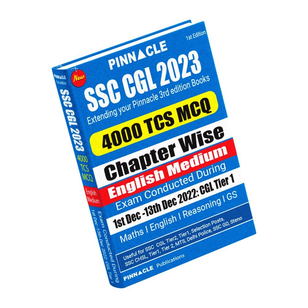SSC CGL 2023: 4000 TCS MCQ chapter wise with detailed explanation English medium 